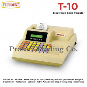 Trucount T-10 Billing Machine, 2 inch Inbuilt Printer, Electronic Cash Register, (Retail/KOT/HOT)