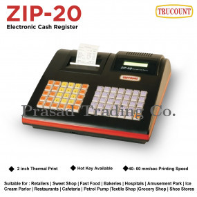 Trucount ZIP 20 Billing Machine, 2 inch Inbuilt Printer, Electronic Cash Register, (Retail/KOT/HOT)