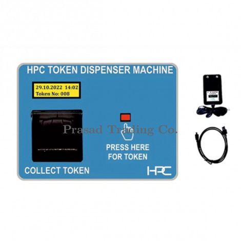 HPC 21B Token Display Machine with Battery, 1 Display Token Dispenser Machine without Battery
